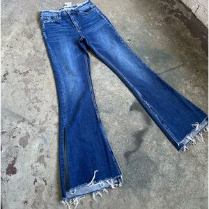 Women's Blue Flared Jeans